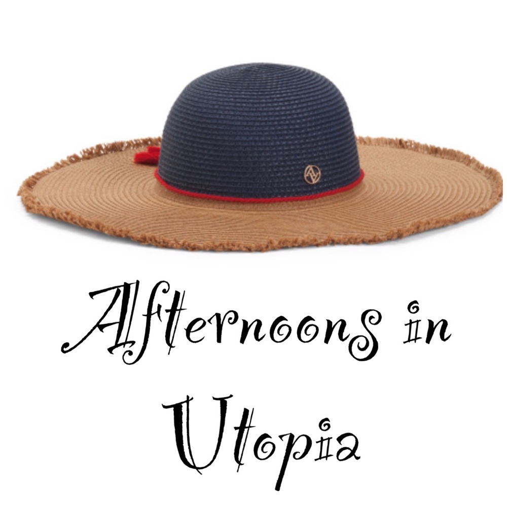 Adrienne Vittadini Straw Floppy Hat